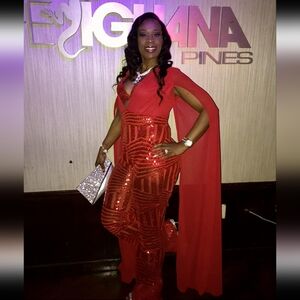 Nwot Cape dress jumpsuit